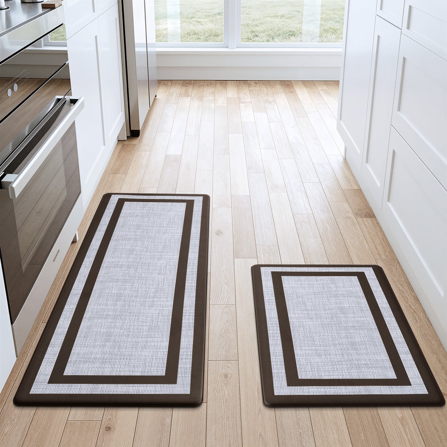 Buganda Kitchen Mats Anti Fatigue, 17.3"x29", Black