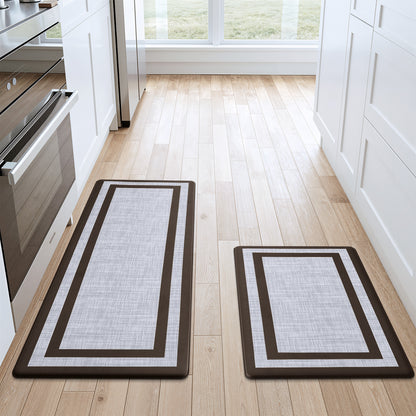 Buganda Kitchen Mats Anti Fatigue, 17.3"x29", Black
