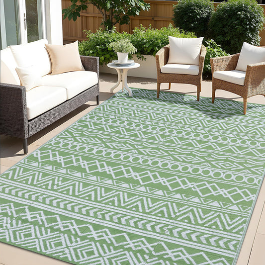 Smiry Geometric Outdoor Rugs 5x8
