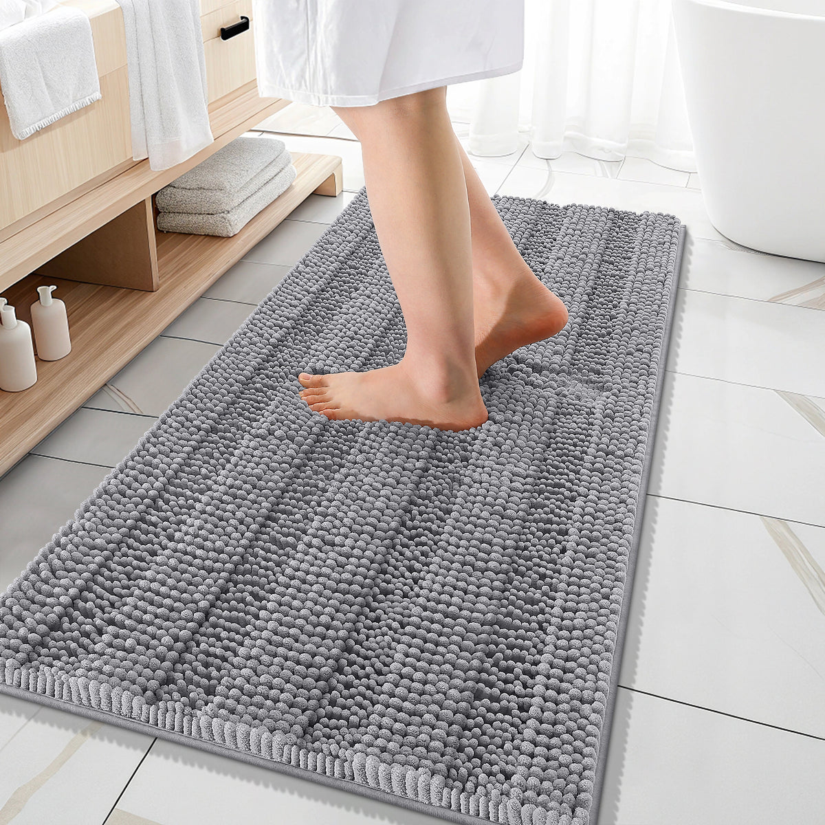 Buganda Chenille Bathroom Rug