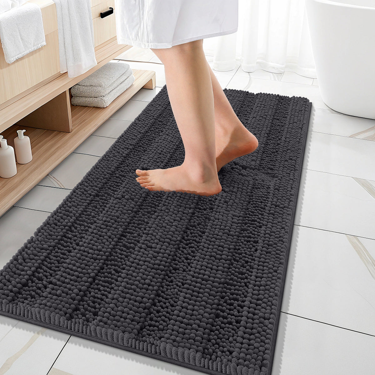 Buganda Chenille Bathroom Rug