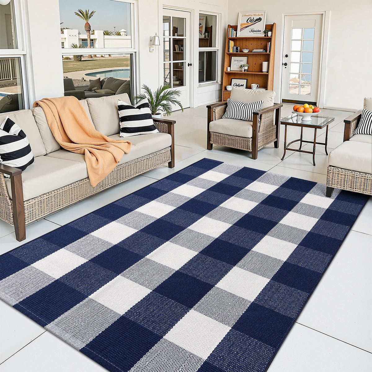 Buganda Buffalo Plaid Area Rug