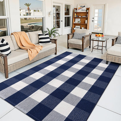 Buganda Buffalo Plaid Area Rug