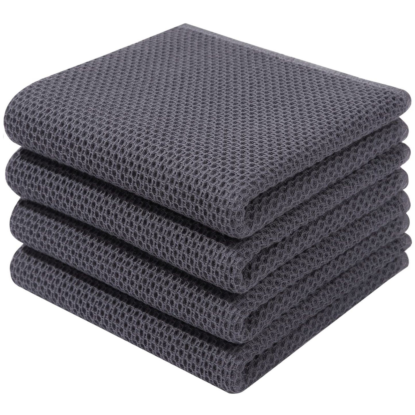 Simmore Cotton Waffle Weave Dish Towels and Dishcloths