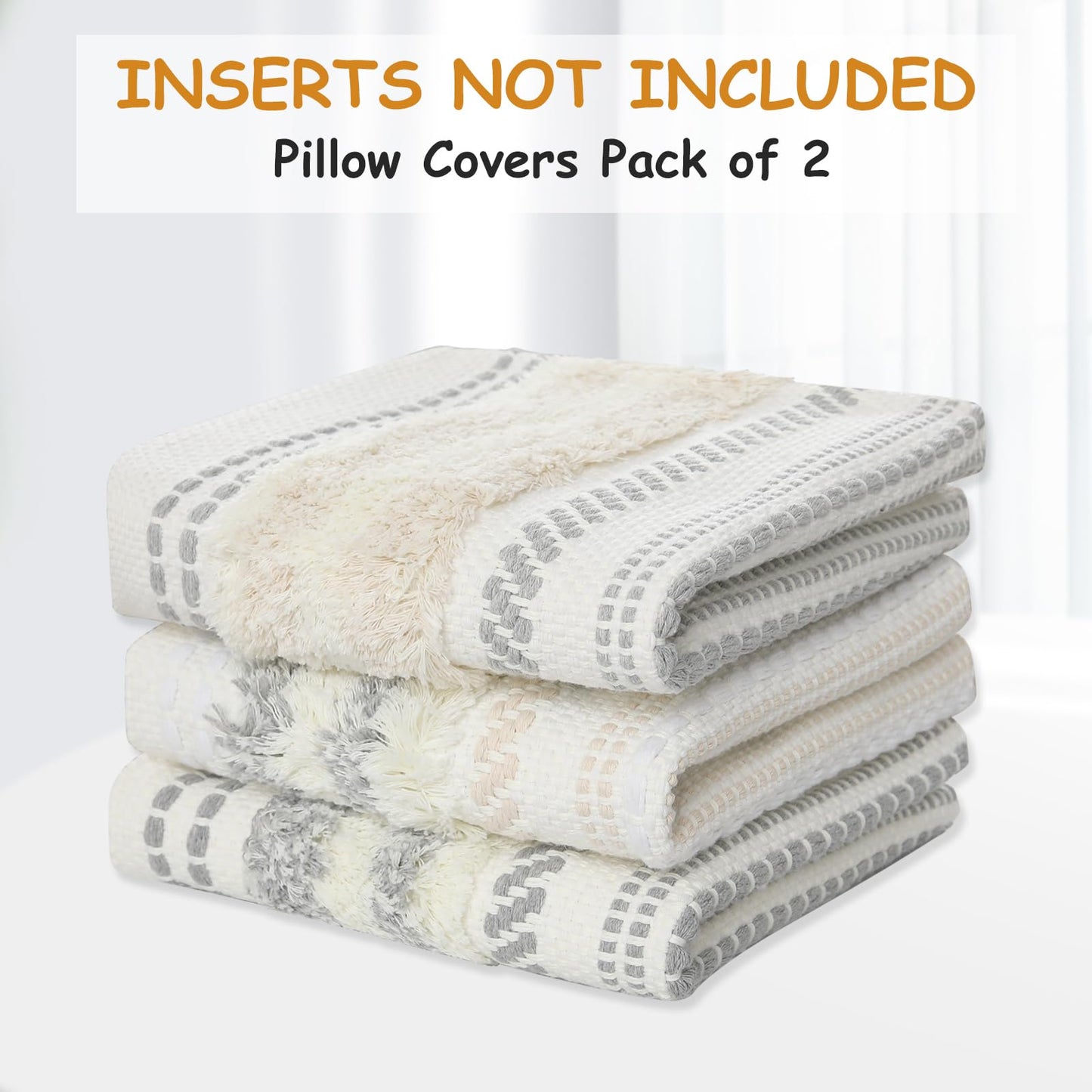 decorUhome 2pcs Throw Pillow Covers