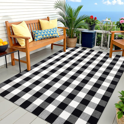 Buganda Buffalo Plaid Area Rug