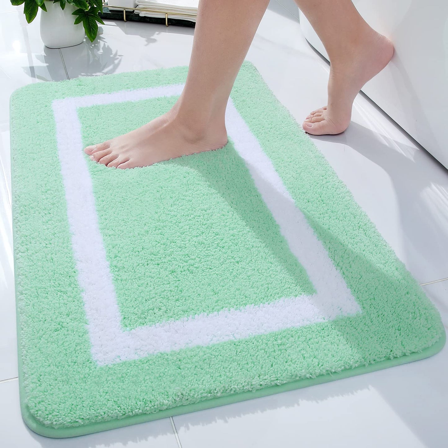 Smiry Luxury Microfiber Bathroom Rug Mat