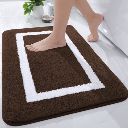 Smiry Luxury Microfiber Bathroom Rug Mat
