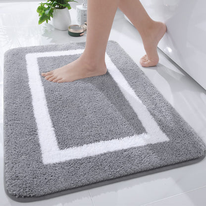 Smiry Luxury Microfiber Bathroom Rug Mat