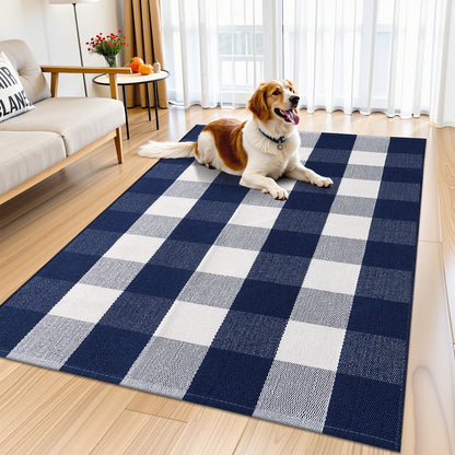 Buganda Buffalo Plaid Area Rug