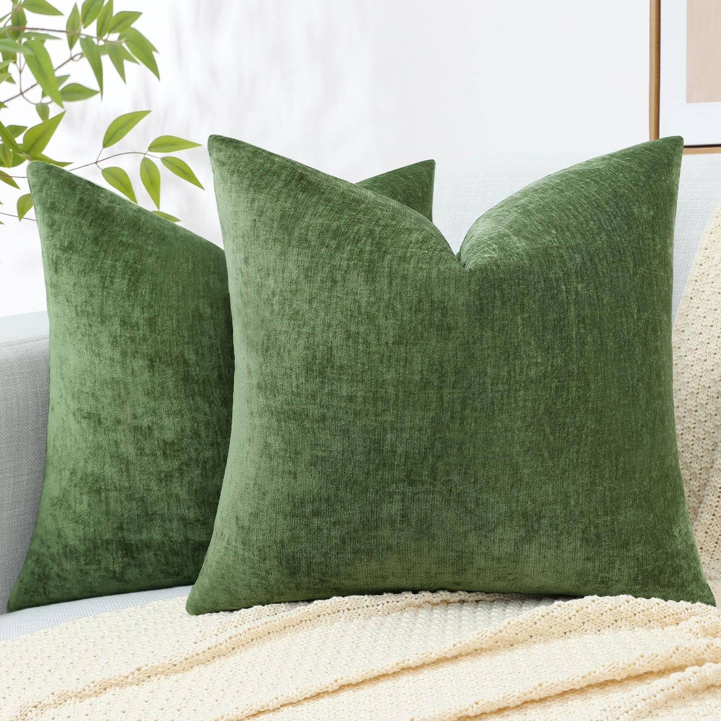 decorUhome Set of 2 Throw Pillow Covers