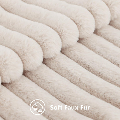 decorUhome Pack of 2 Faux Fur Plush Throw Pillow Covers