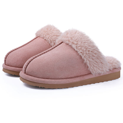 Smile Popcorn Women's Fuzzy Slippers Memory Foam House Slippers for Women Warm Winter House Shoes