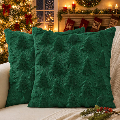 decorUhome Christmas Soft Plush Faux Wool Couch Pillow Cover