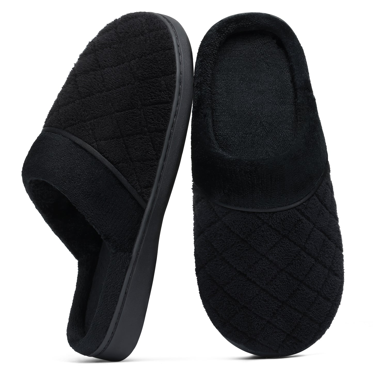 Smile Popcorn House Slippers for Women Men Memory Foam Indoor House Shoes