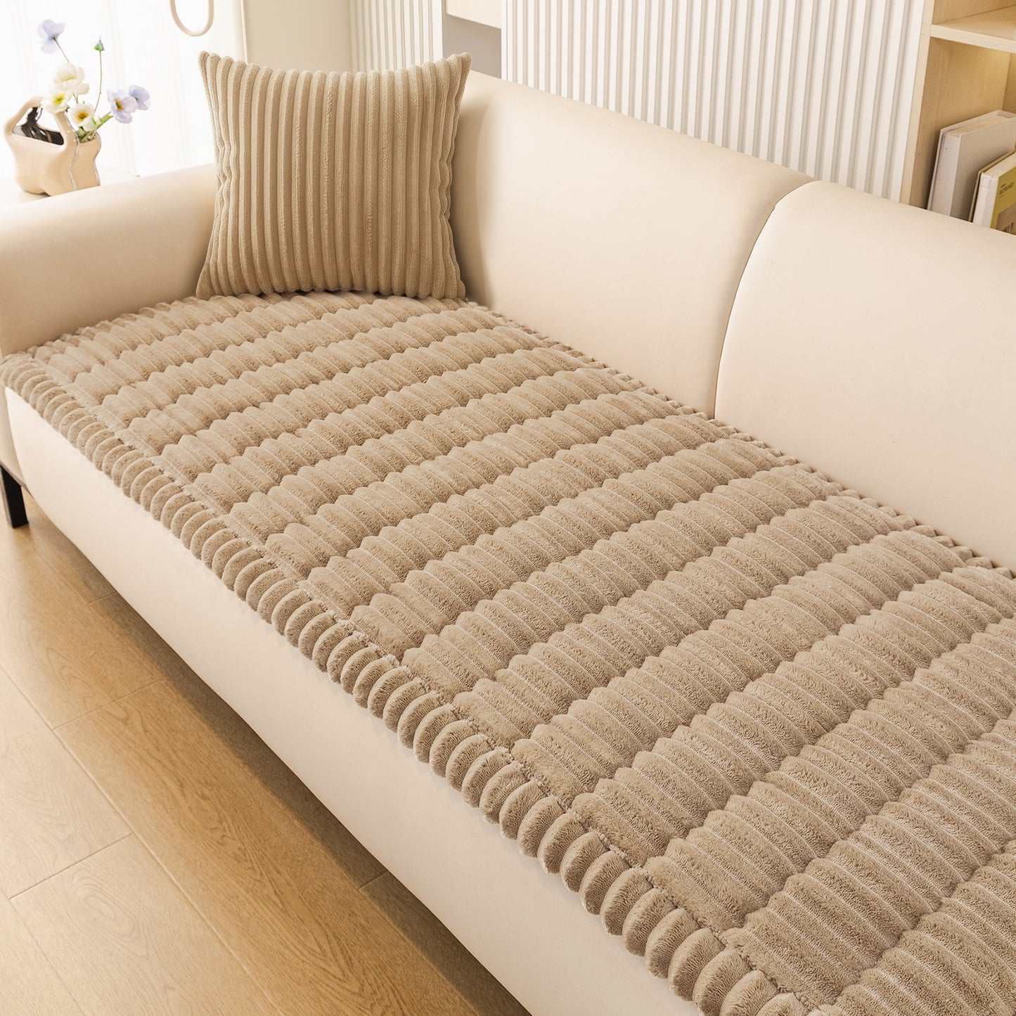 decorUhome Couch Covers for 3 Cushion Couch Sofa