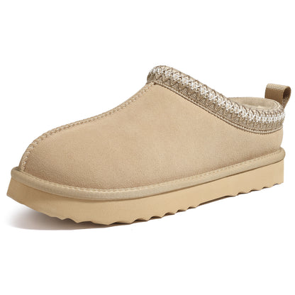 Litfun Women's Suede Fuzzy Slippers Winter House Shoes Cozy Mini Boots for Indoor Outdoor