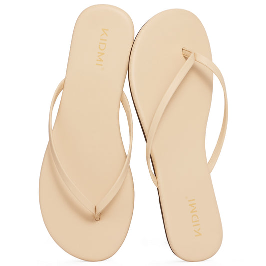 Comwarm Comfortable Summer Beach Women's Flip Flops, Lightweight Flats Women's Sandals Indoor Outdoor