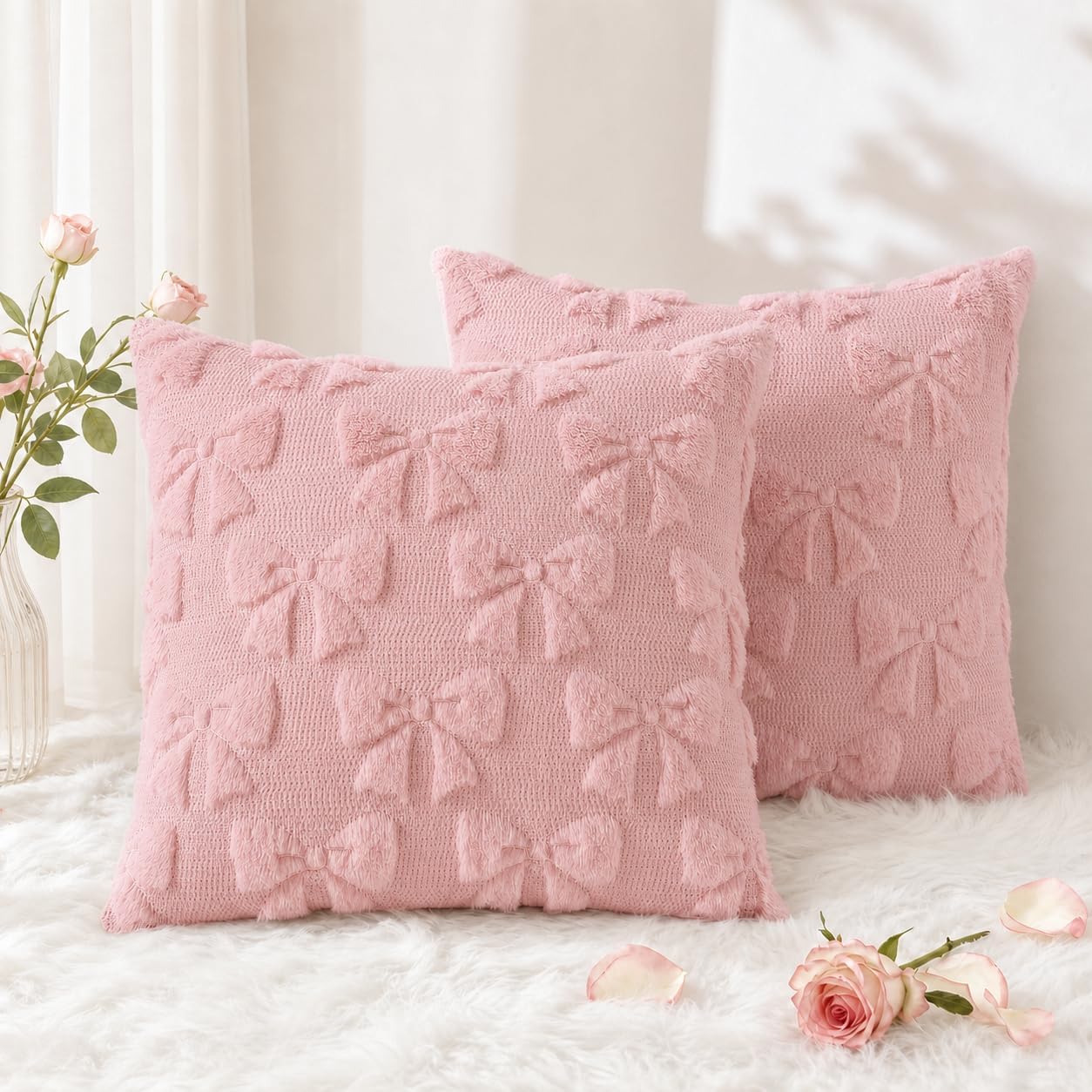 decorUhome Pack of 2 Throw Pillow Covers