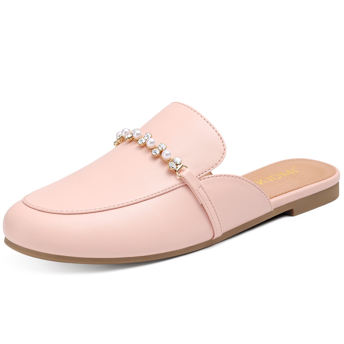 KIDMI Women's Buckle Mules Comfortable Dressy Flats Business Casual Loafers Slip On, Backless