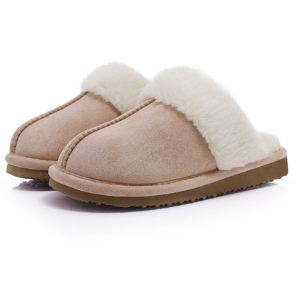 Smile Popcorn Women's Fuzzy Slippers Memory Foam House Slippers for Women Warm Winter House Shoes