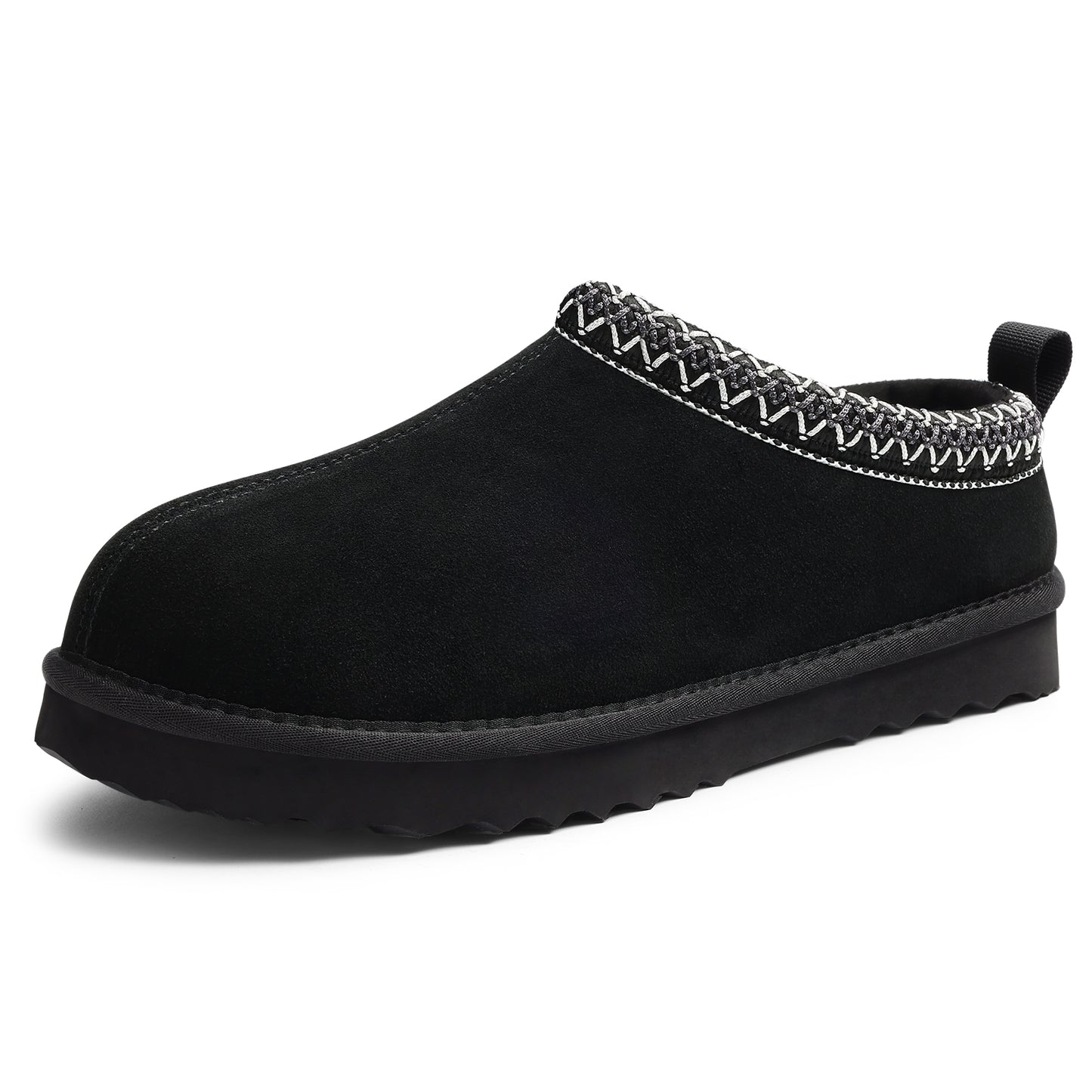 Comwarm Genuine Suede Fuzzy Slippers for Women Winter Warm House Shoes Cozy Mini Boots for Indoor Outdoor