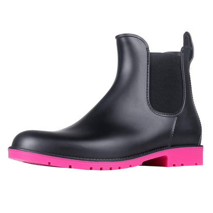 Asgard Women's Ankle Rain Boots Waterproof Chelsea Boots