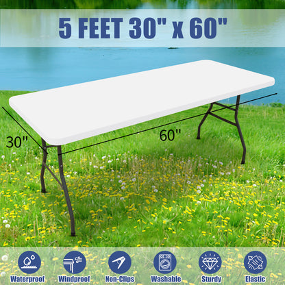 decorUhome Round Stretch Spandex Tablecloth