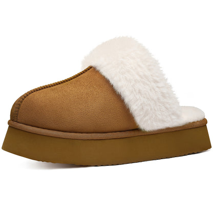 Comwarm Womens Fuzzy Memory Foam Slippers Fluffy Platform Winter House Shoes for Indoor and Outdoor