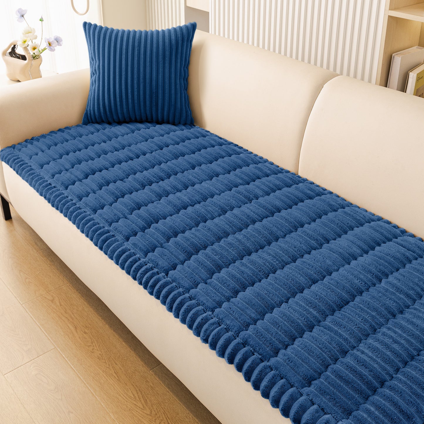 decorUhome Couch Covers for 3 Cushion Couch Sofa
