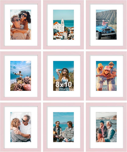 decorUhome 8x10 Black Picture Frame Set of 9