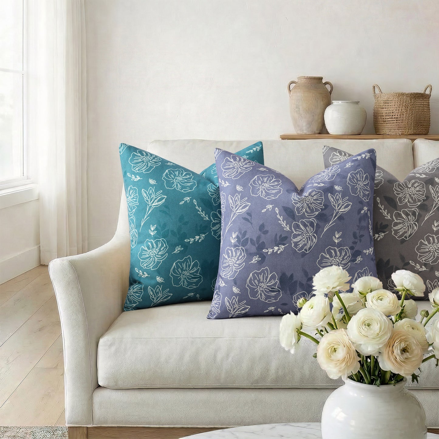 decorUhome Throw Pillow Covers 18x18 inch Decorative Pillow Covers for Couch