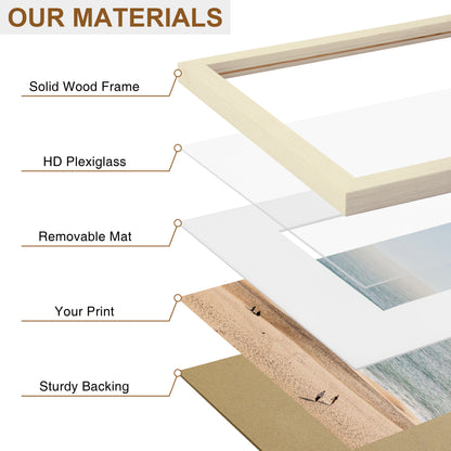 decorUhome Solid Wood Picture Frame