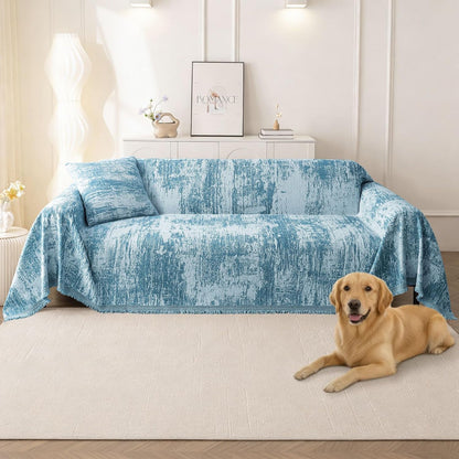 decorUhome Sofa cover for 3-Cushion Couch