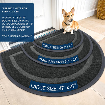 Buganda Half Round Door Mat