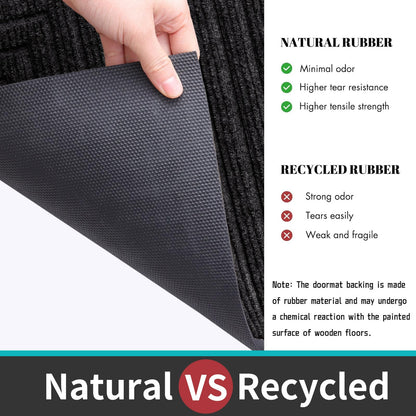 Buganda Heavy Duty Rubber Door Mat for Outside Entry