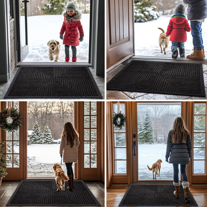 Buganda Heavy Duty Rubber Door Mat for Outside Entry