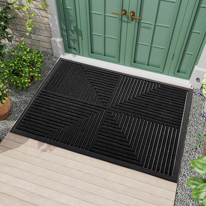 Buganda Heavy Duty Rubber Door Mat for Outside Entry