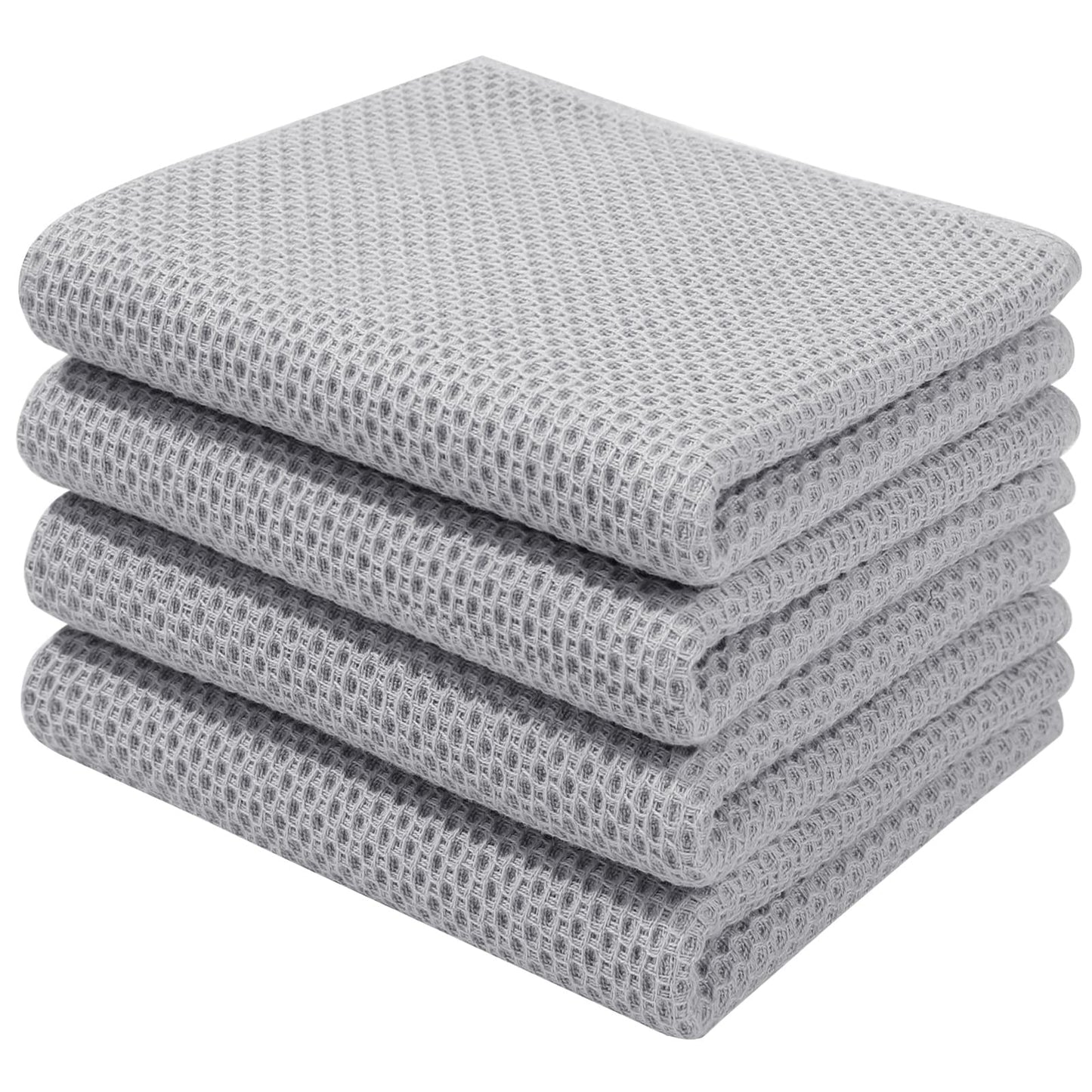 Simmore Cotton Waffle Weave Dish Towels and Dishcloths