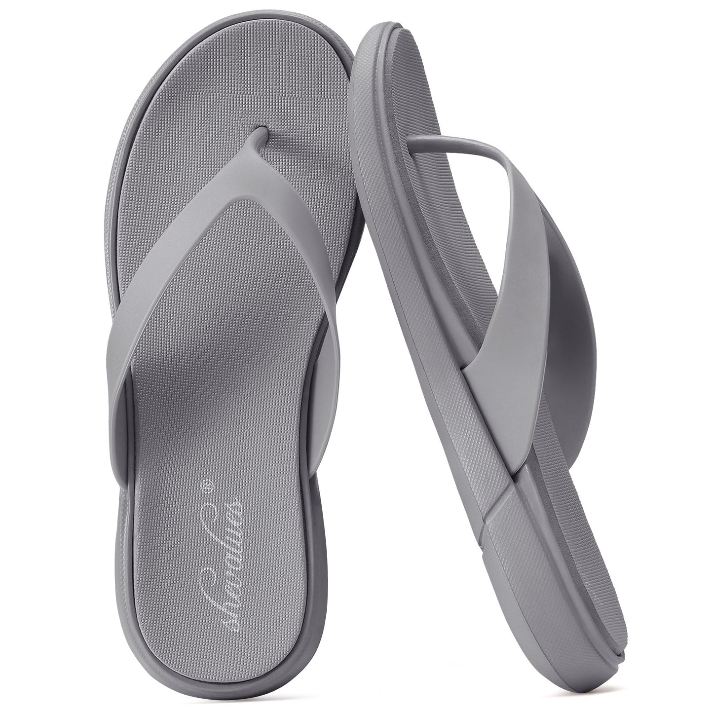 Crestar Comfortable Thong Flip Flops for Women，Arch Support Womens Summer Beach Sandals