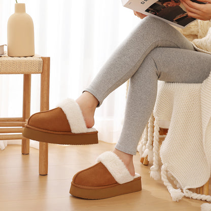Comwarm Womens Fuzzy Memory Foam Slippers Fluffy Platform Winter House Shoes for Indoor and Outdoor