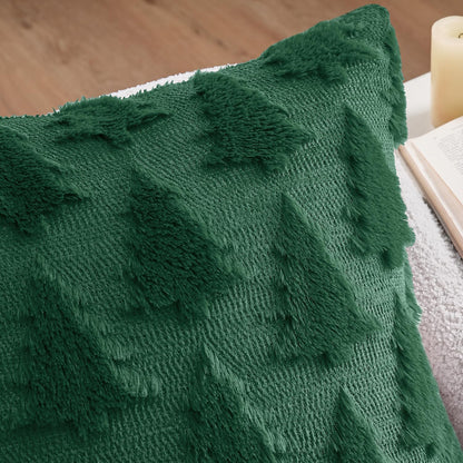 decorUhome Christmas Soft Plush Faux Wool Couch Pillow Cover