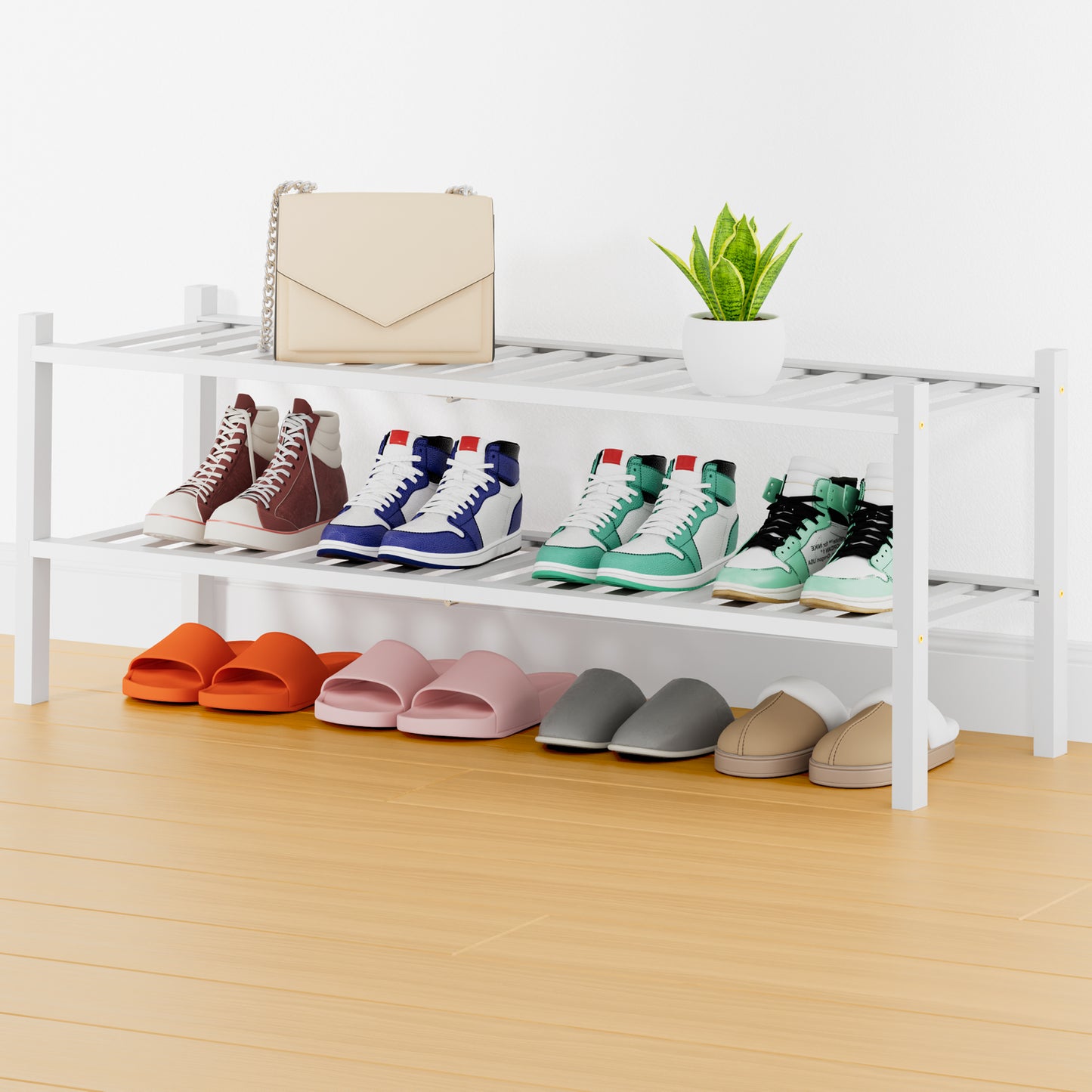 Smiry Bamboo Shoe Rack