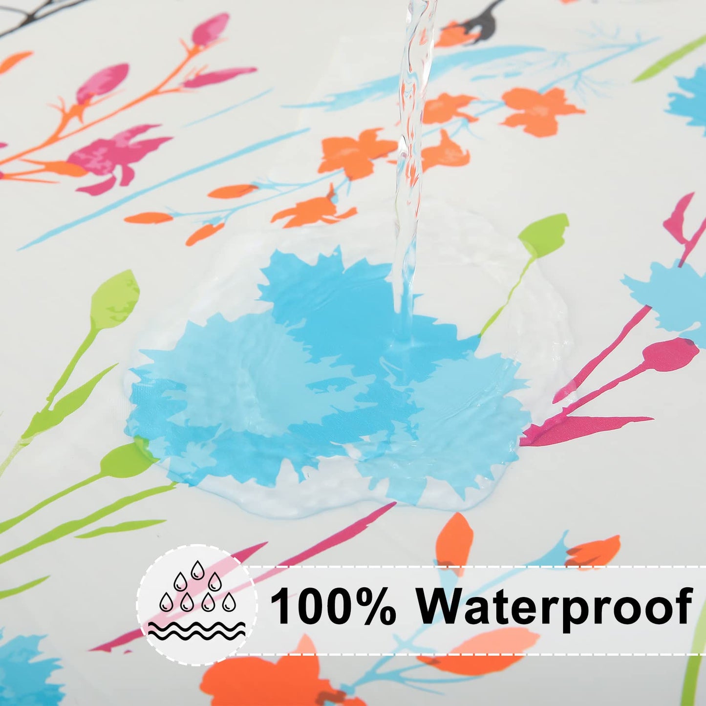 decorUhome Round Waterproof Fitted Tablecloth
