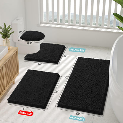 Smiry Bathroom Rugs Sets 2 Piece