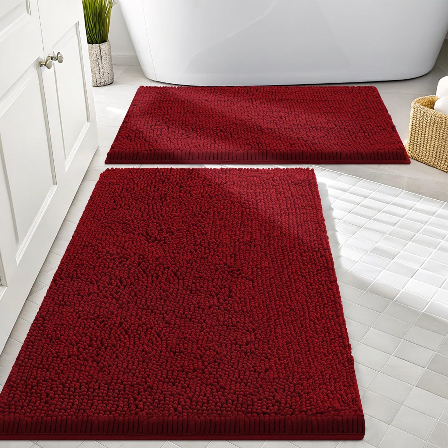 Smiry Bathroom Rugs Sets 2 Piece