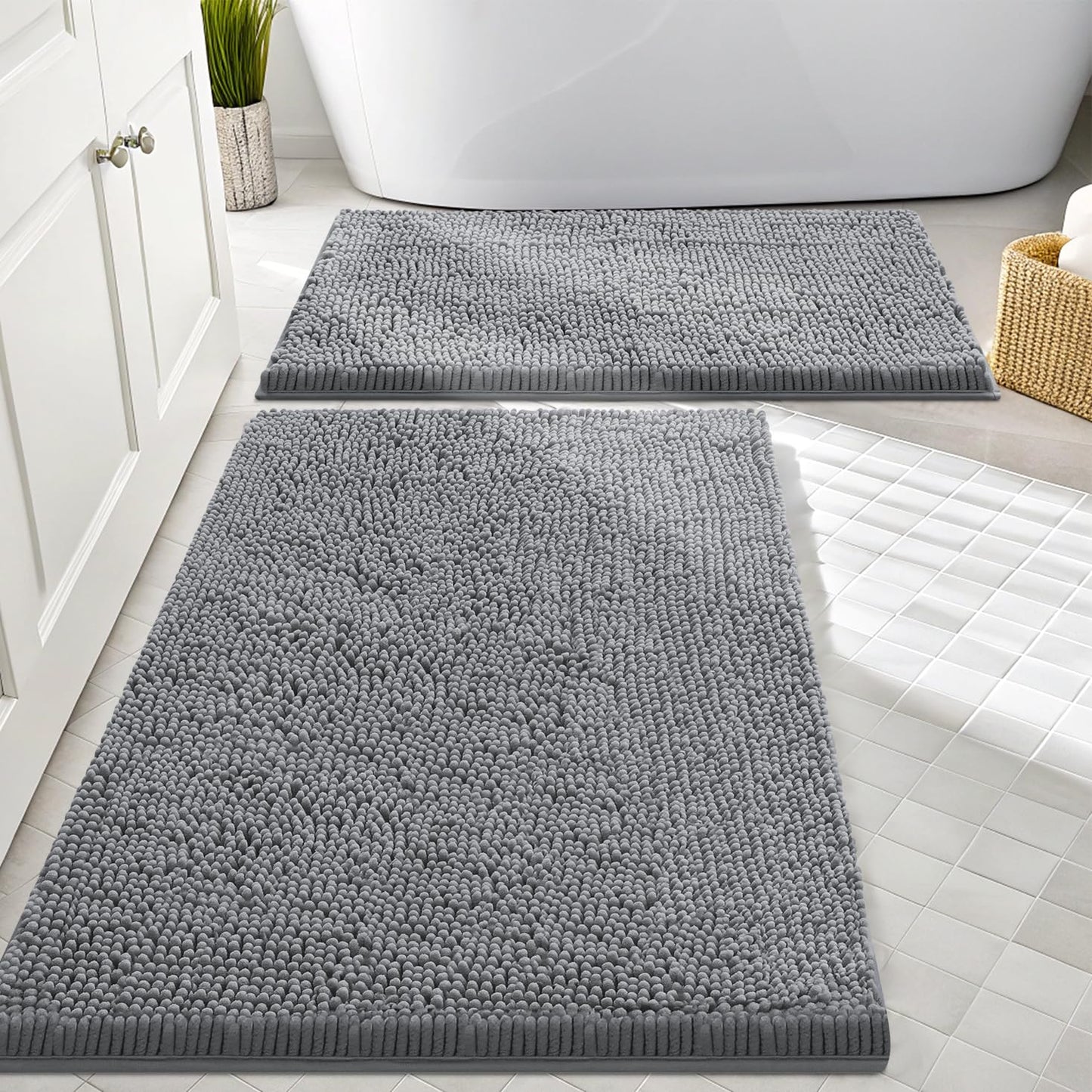 Smiry Bathroom Rugs Sets 2 Piece