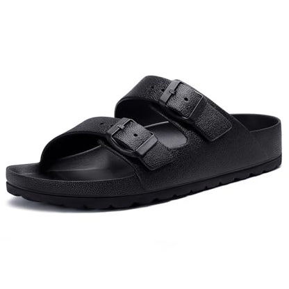 Litfun Women's Slide Sandals with Adjustable Buckles Summer Arch Support Beach Sandals