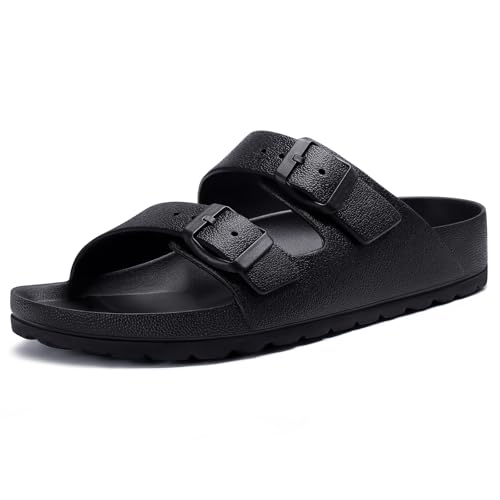 Litfun Women's Slide Sandals with Adjustable Buckles Summer Arch Support Beach Sandals