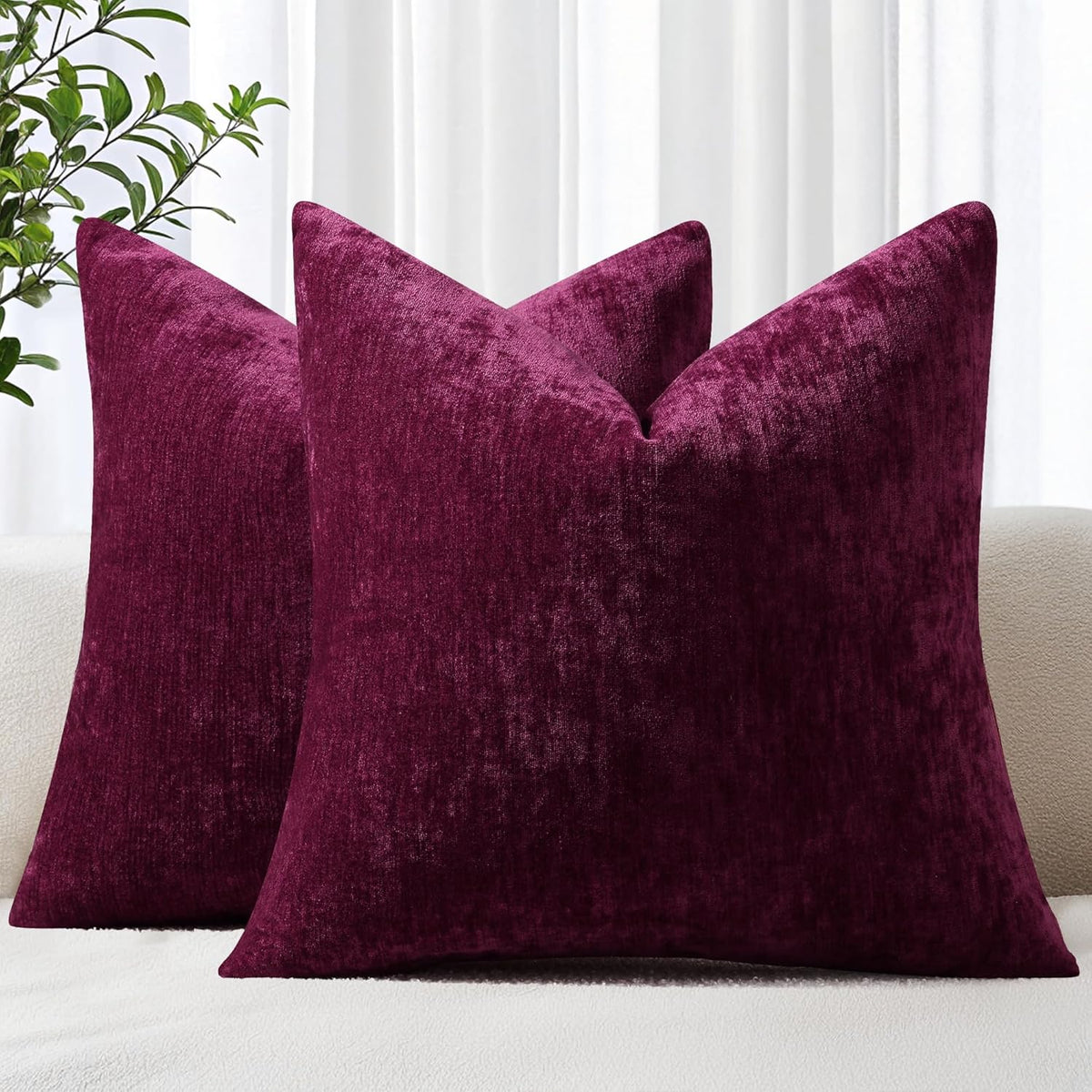 decorUhome Set of 2 Throw Pillow Covers